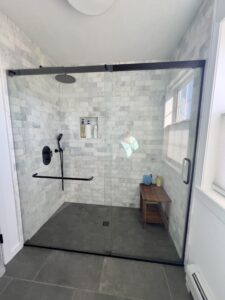 Glass shower doors